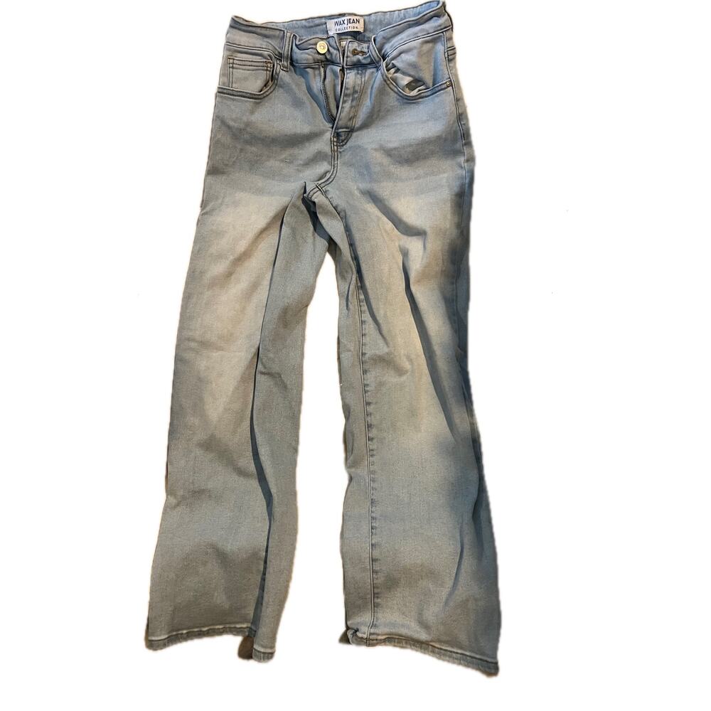 Wax Jean Collection Wide Leg Blue Jeans Sz 3 26x28